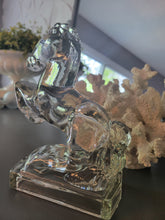 Load image into Gallery viewer, Crystal Glass Rearing Horse Martinsville Viking Glass