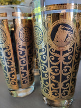 Load image into Gallery viewer, 14oz MCM Rock of Gibraltar Cocktail Glasses/Barware, 22K gold (Set of 6)