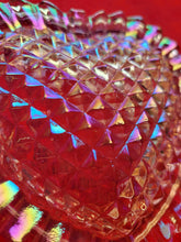 Load image into Gallery viewer, Vintage L.E. Smith Irridescent Pink Heart Shape Trinket Box