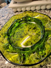 Load image into Gallery viewer, MCM, Circa 1965 Viking Glass Avocado Green Ashtray, 8.5" D