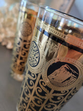 Load image into Gallery viewer, 14oz MCM Rock of Gibraltar Cocktail Glasses/Barware, 22K gold (Set of 6)