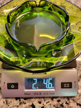 Load image into Gallery viewer, MCM, Circa 1965 Viking Glass Avocado Green Ashtray, 8.5" D
