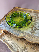 Load image into Gallery viewer, MCM, Circa 1965 Viking Glass Avocado Green Ashtray, 8.5" D