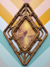 Load image into Gallery viewer, Vintage Homeco Faux Wicker Diamond Wall Hangings, set of 2