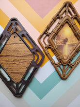 Load image into Gallery viewer, Vintage Homeco Faux Wicker Diamond Wall Hangings, set of 2