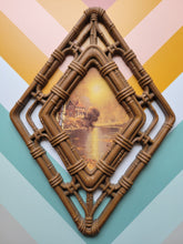 Load image into Gallery viewer, Vintage Homeco Faux Wicker Diamond Wall Hangings, set of 2