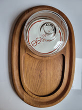 Load image into Gallery viewer, Vintage Domed Cheese Tray, Teak Woof