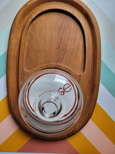 Load image into Gallery viewer, Vintage Domed Cheese Tray, Teak Woof