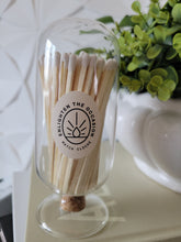 Load image into Gallery viewer, Hand Blown Glass Match Cloche, with 100 4" Matchsticks