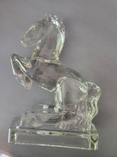 Load image into Gallery viewer, Crystal Glass Rearing Horse Martinsville Viking Glass
