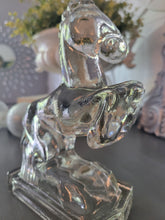 Load image into Gallery viewer, Crystal Glass Rearing Horse Martinsville Viking Glass

