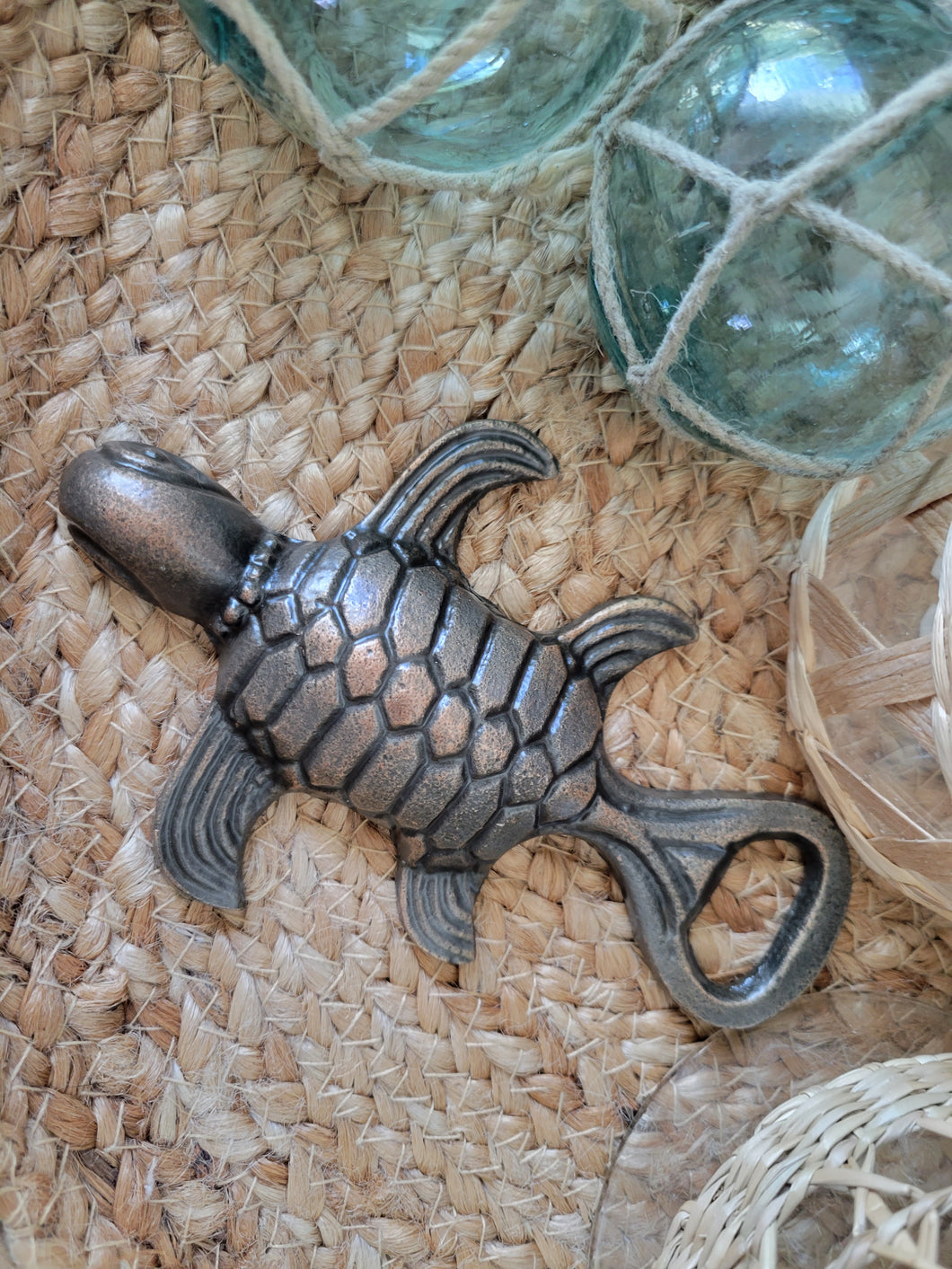 Antiqued Metal Turtle Bottle Opener