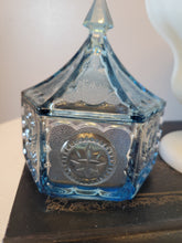 Load image into Gallery viewer, Vintage Blue Indiana Glass Tiara Candy Dish
