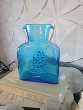 Load image into Gallery viewer, Vintage Ice Blue Kanawha Double Spouted Water Pitcher
