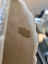 Load image into Gallery viewer, MCM Royal Haeger Lava. Double Leaf V-shape Vase. White pebble glaze on Brown Pottery.
