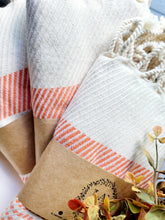 Load image into Gallery viewer, Pumpkin Turkish Cotton Hand Towel (1)
