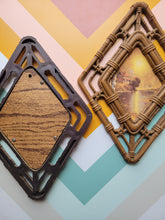Load image into Gallery viewer, Vintage Homeco Faux Wicker Diamond Wall Hangings, set of 2
