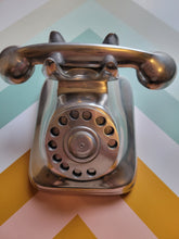 Load image into Gallery viewer, Retro Vibe Rotary Phone Metal Decor
