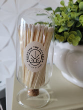 Load image into Gallery viewer, Hand Blown Glass Match Cloche, with 100 4&quot; Matchsticks
